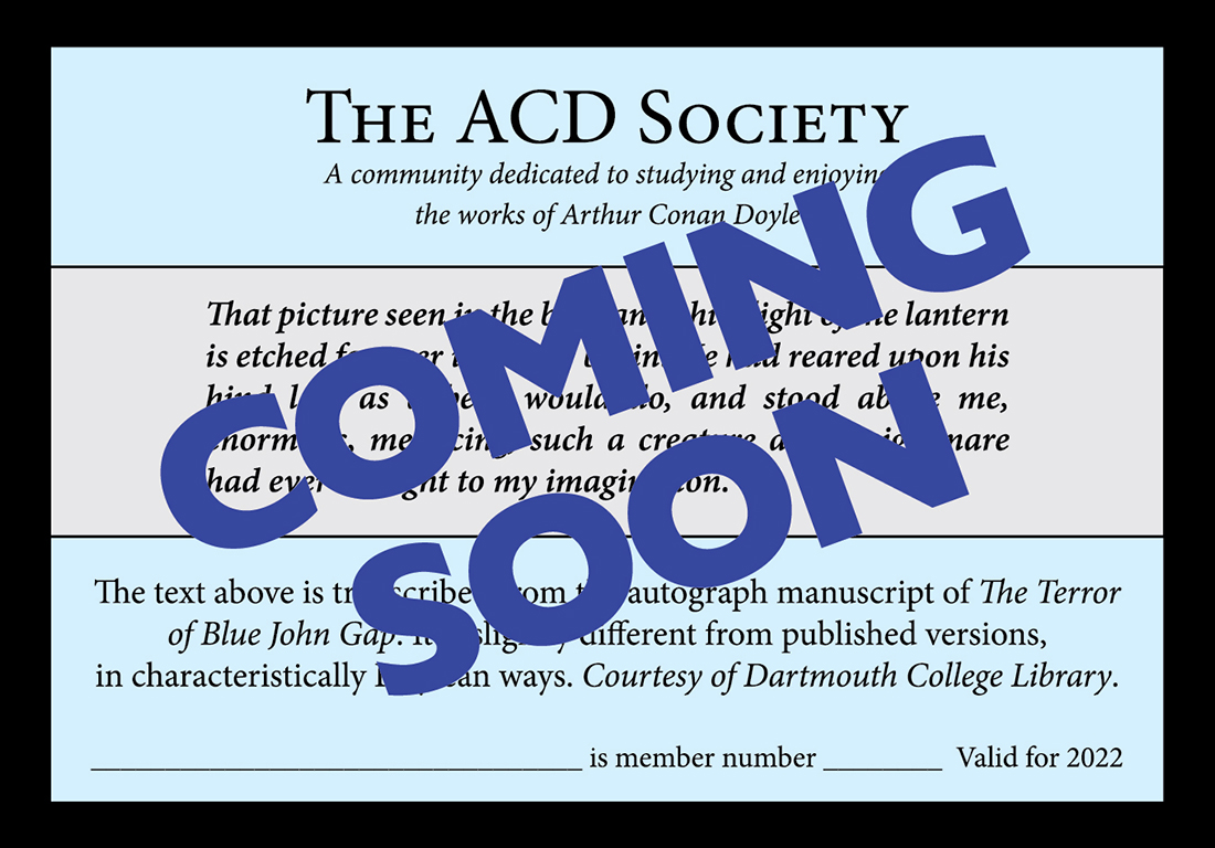 2022 ACD Society membership card